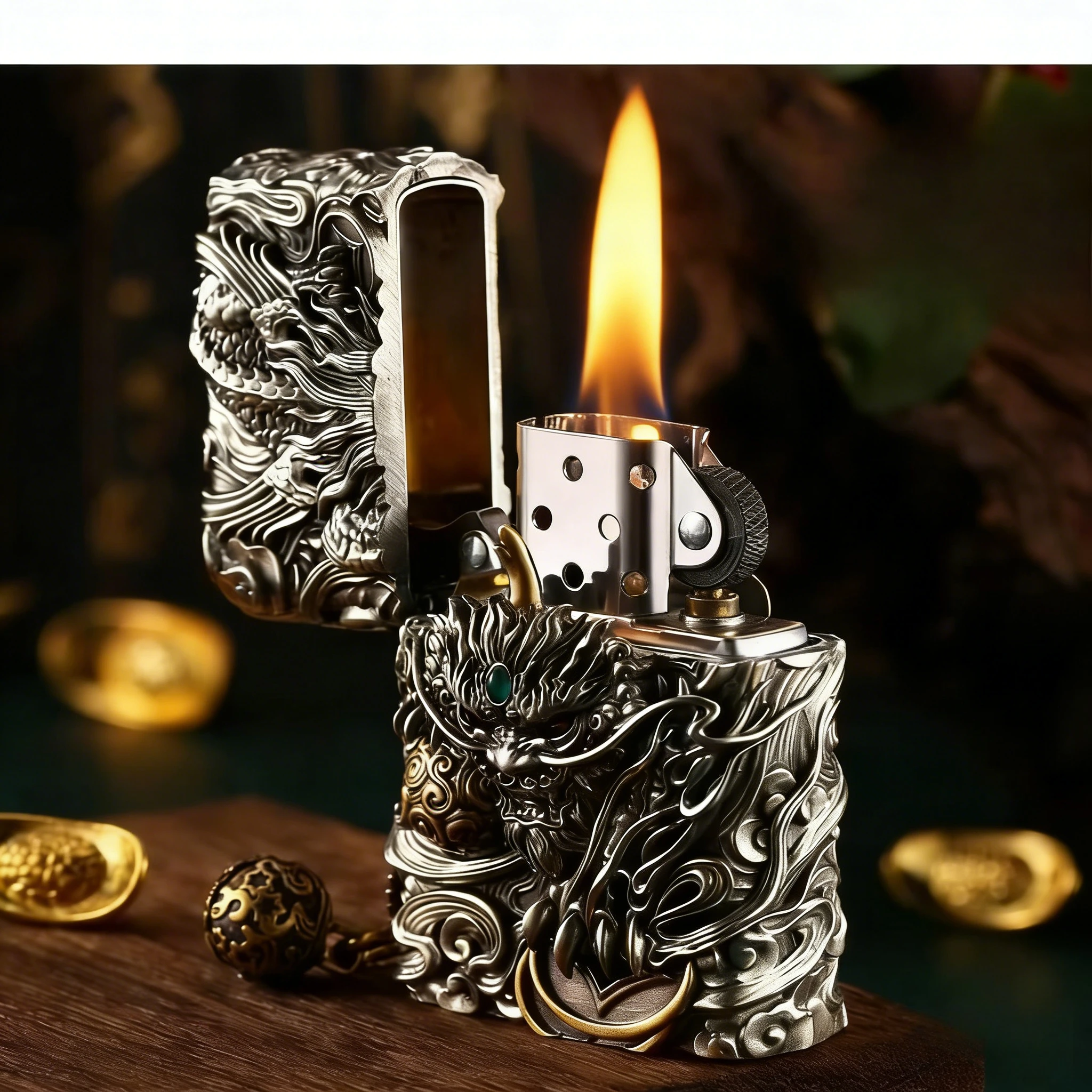 Heavy Armor Fuel Lighter for Government Agencies,Pixiu Relief Lighter for Attracting Wealth,collecting Hobbies,holiday Gifts