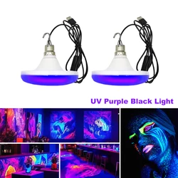 12W uv black light bulb with switch violet light tube suitable for holiday parties fluorescent birthday party cabinet body paint