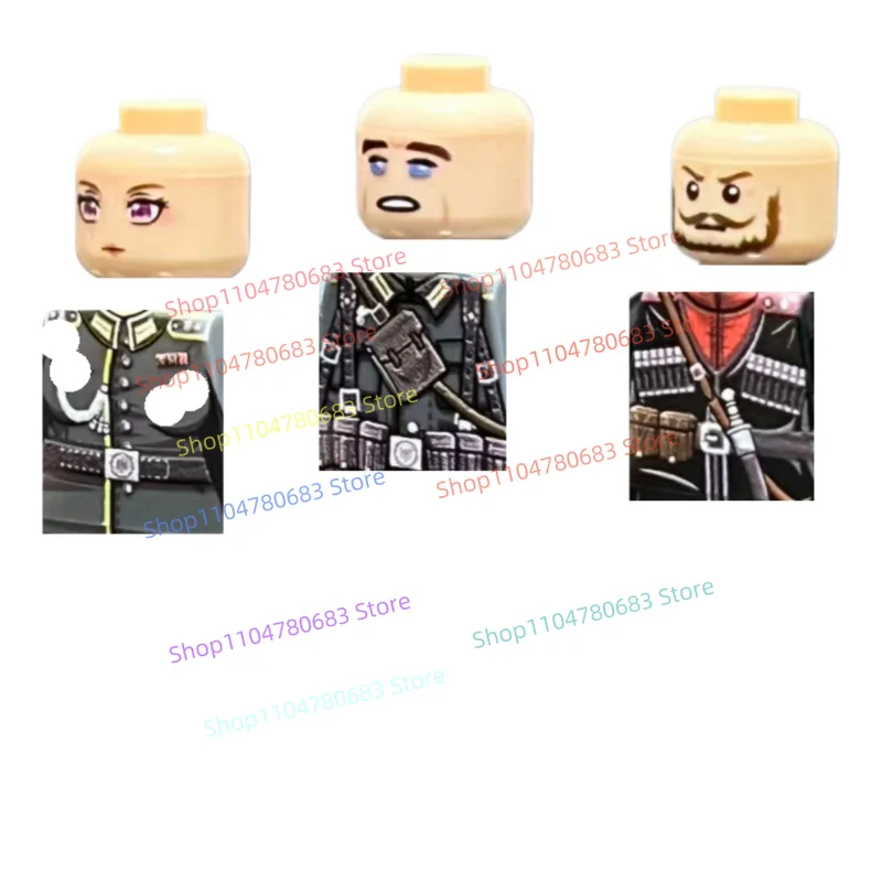 New MOC Minifigure Military Sergeants, Generals & Combat Commanders Toy Model Ornaments, Holiday Gifts