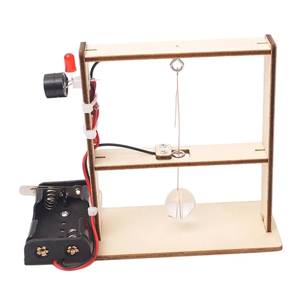 DIY Seismograph Alarm Model Assemble Toy Physics Science Experiments Tool
