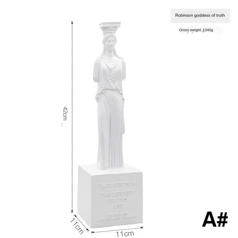 1Pc Architecture Model Roman Column Greek Temple Building Home Decoration European Decorative Plaster Pillar Resin Sculpture