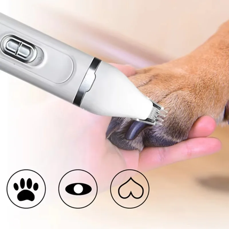 

Quiet Electric Mini Pet Grooming Set Cordless Pet Trimmer Nail Grinder for Dogs Cats Small Animals Automatic Ceramic