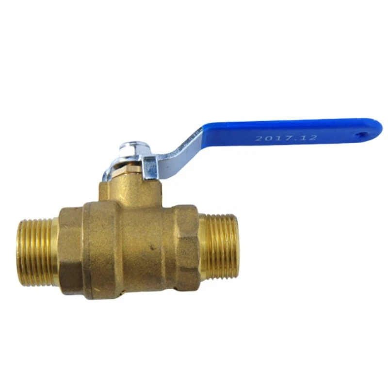 

Brass butterfly handle thickened double outer wire ball valve DN15DN20 quarter and six minutes 1 inch