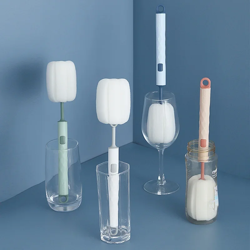 طفل كأس زجاجة فرشاة للإزالة الإسفنج المطبخ تنظيف أداة زجاجة تنظيف تنظيف فرشاة #3