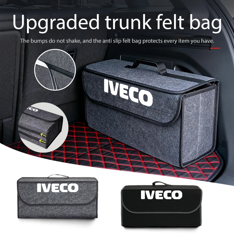 Caja de almacenamiento para maletero de coche, organizador de viaje portátil, bolsa plegable para IVECO Daily Van Chassis Cab 4x4 e-Daily Eurocargo ‌   S-Way T-Way