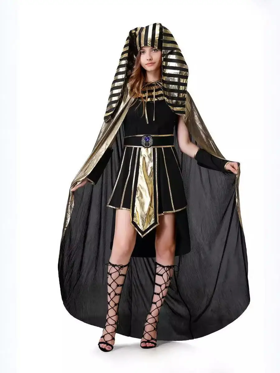 Couples adultes reine déesse pharaon roi Costume Par loween Costume bal vêtements Amourousse dames traditionnel ethnique St...