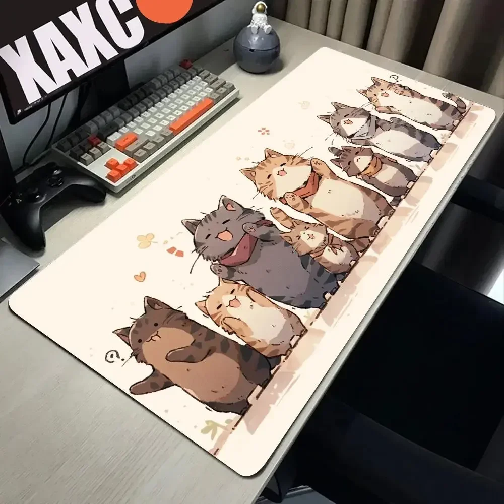 

Hot Sell Style Cat Mousepad Non-slip Rubber Mouse Pad XXL Computer Gaming Accessories Keyboard Desktop Decorate Mats for Offices