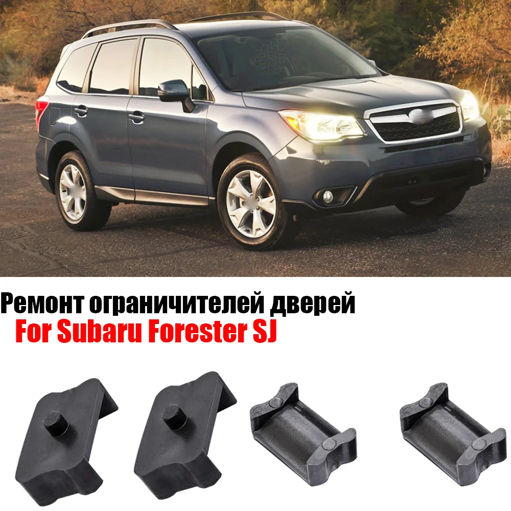 4X NEW For Subaru Forester SJ 2012 2013 2014 2015 2016 - 2018 Car Left Right Side Door Check Strap Stopper Repair Kit Plastics