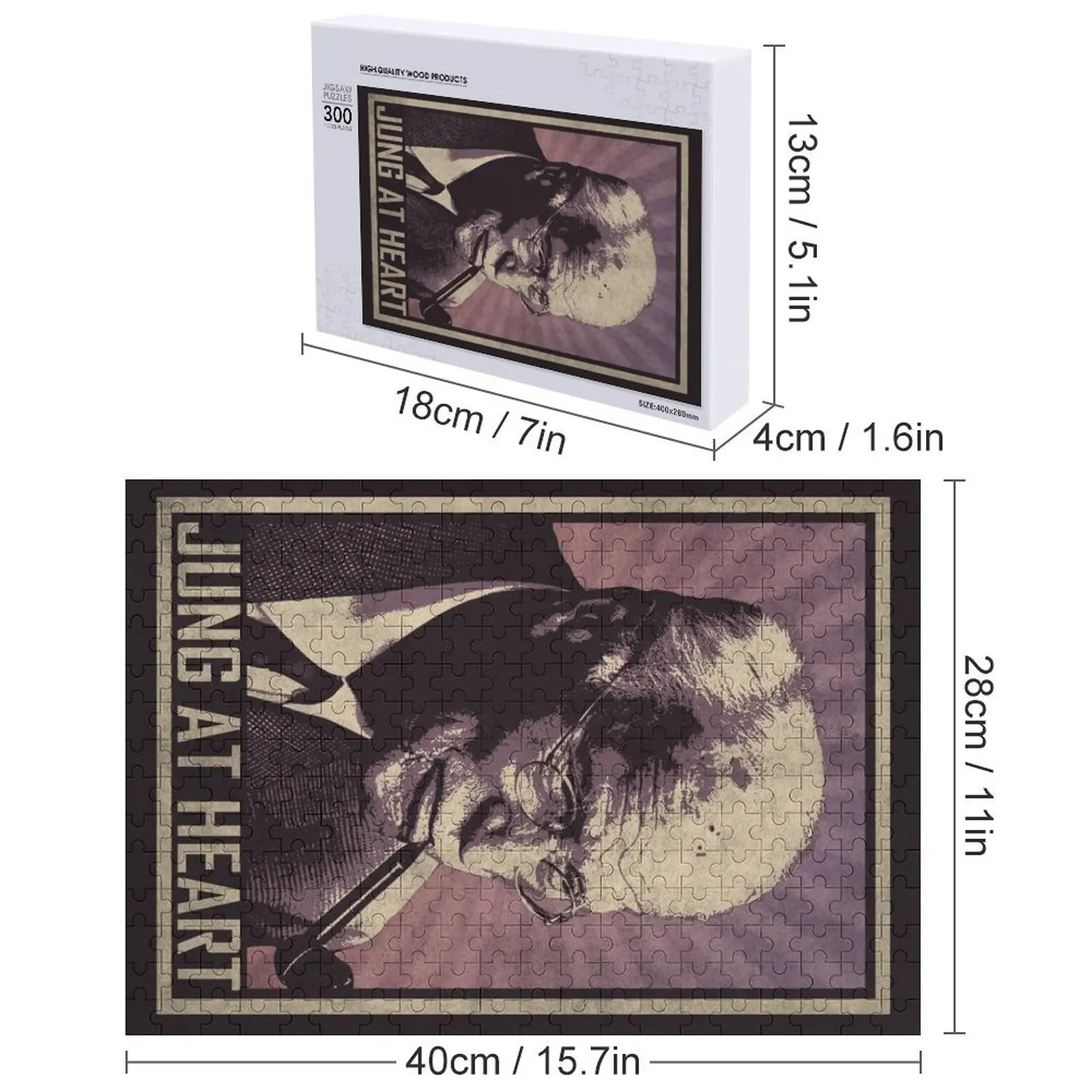 จุง ที่ใจกลาง - จิ๊กซอว์ภาพเหมือนคาร์ล จุงสำหรับเด็ก ปริศนาภาพถ่าย