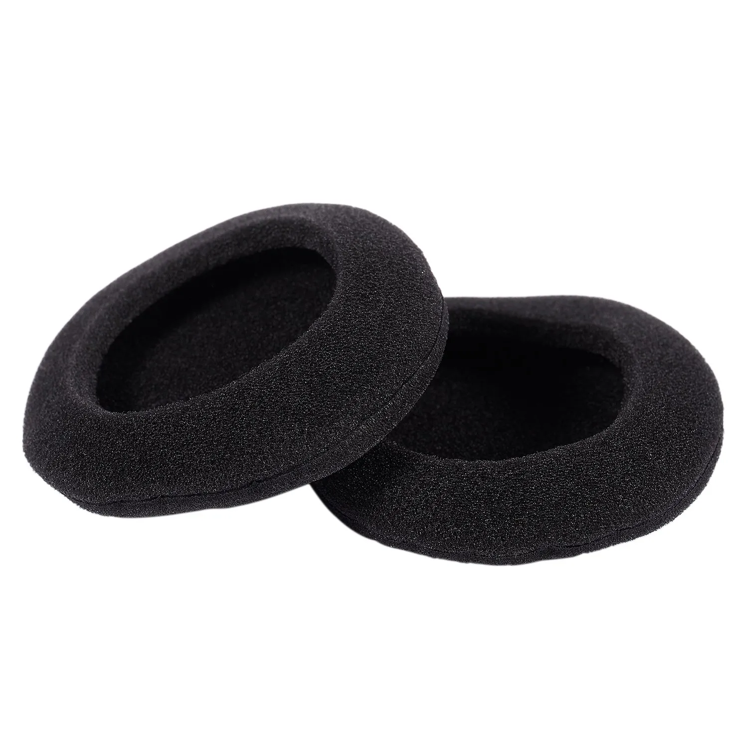 وسادة إسفنجية غطاء مراتب مضاد للماء عالي الجودة لسماعة الرأس (أسود ، 50 مللي متر ، عبوة من 2 قطعة)