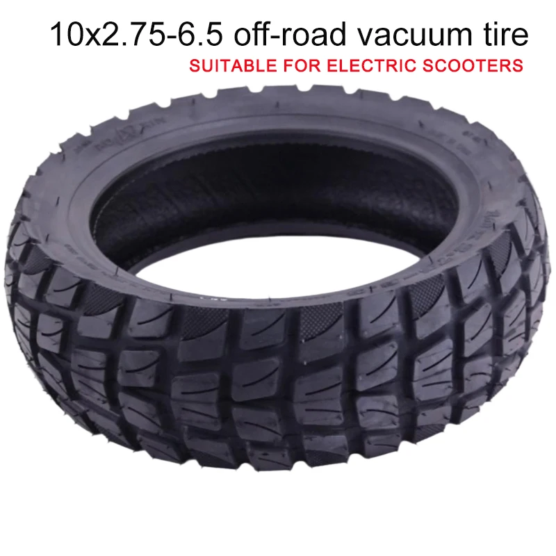 10x2.75-6.5 Off-Road Vacuum Tubeless Tire Deep Tread Rubber Tyre For Electric Scooter Upgrade