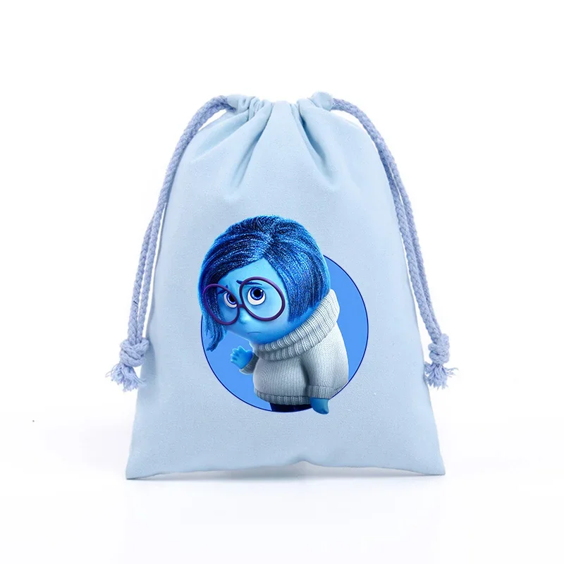 Inside Out 2 Disney Movie Drawstring Bag Cartoon Anime Gift Bags Party Supplies Children Adult Storage Pouch Cute Portable Bag