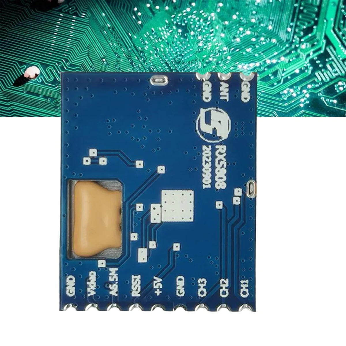 El mejor módulo receptor de Audio y vídeo inalámbrico RX5808 de 5,8 Ghz, 3,5-5,5 V, 7 canales, modo SPI