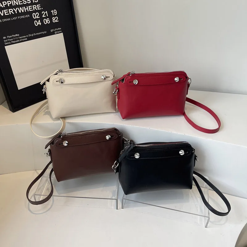 

2025 Small Bag with Large Capacity for Women, Genuine Leather Multi-way Shoulder Crossbody Tote Purse, Vintage Chic Work Bag