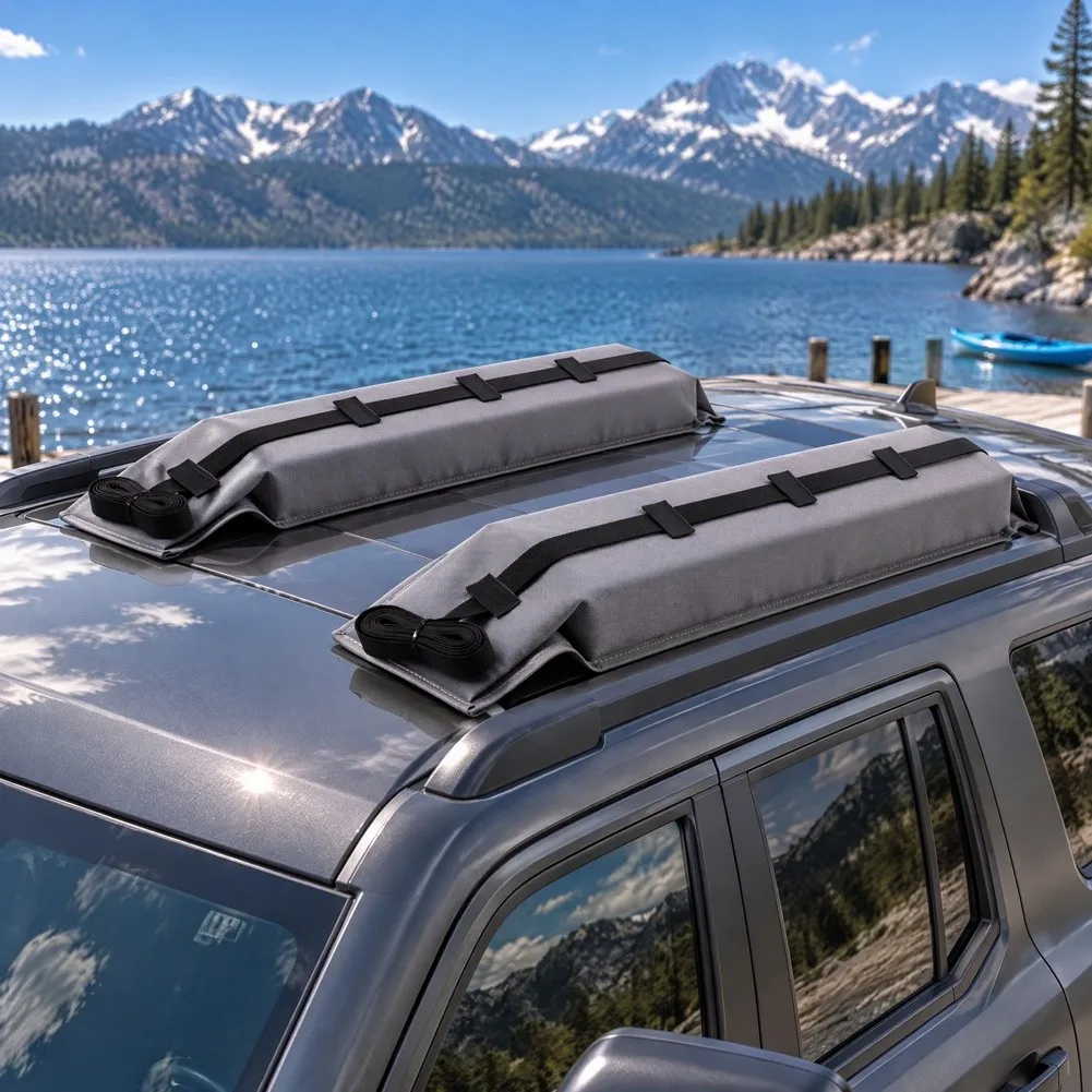 Car Roof Soft Rack with Complete Accessory Set for For kayak For Surfboard Ski For Snowboard Secure Vehicle Transport