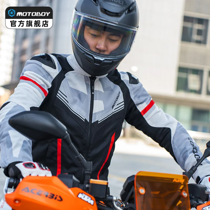 

Summer Waterproof Windproof Motorcycle Jacket Men Mesh Breathable Rainproof Racing Clothing Knight Equipment With CE Protection