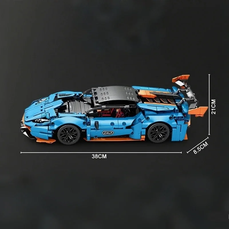 Collector’s Edition Blue Sports Car Racing Technology Set – Perfect for home decor and amateur collections.