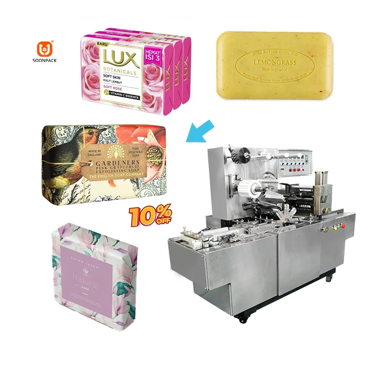Automatic Condom Box Cellophane Packing Machine Perfume Box Soap Box Plastic Film Paper Composite Film Wrapping Machine