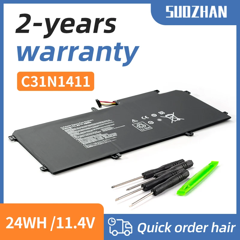 

SUOZHAN C31N1411 Laptop Battery For ASUS Zenbook U305 U305F U305FA U305CA UX305 UX305CA UX305F UX305FA Series 11.4V 45Wh