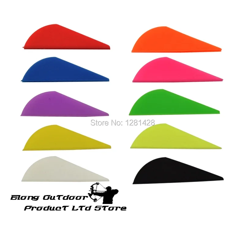 

100 шт./лот 2-дюймовый блейзер-флюгер для охоты на стрелы, лук для стрельбы из лука, разные цвета