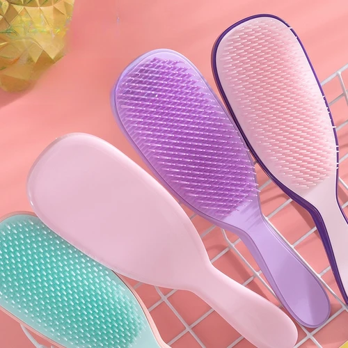 Peine Para masaje del cuero cabelludo, cepillos para el cabello de masaje antiestático, No anudado, desenredante, ducha, Cepillo Para Cabello