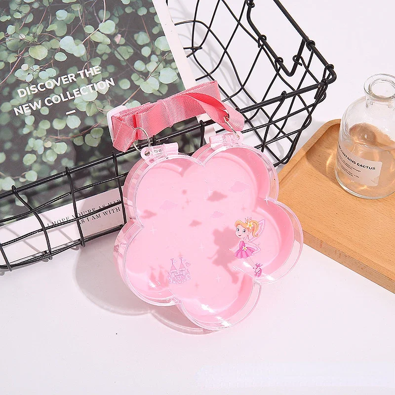 transparent cartoon plum blossom shell bear peach heart backpack, new jewelry packaging box.