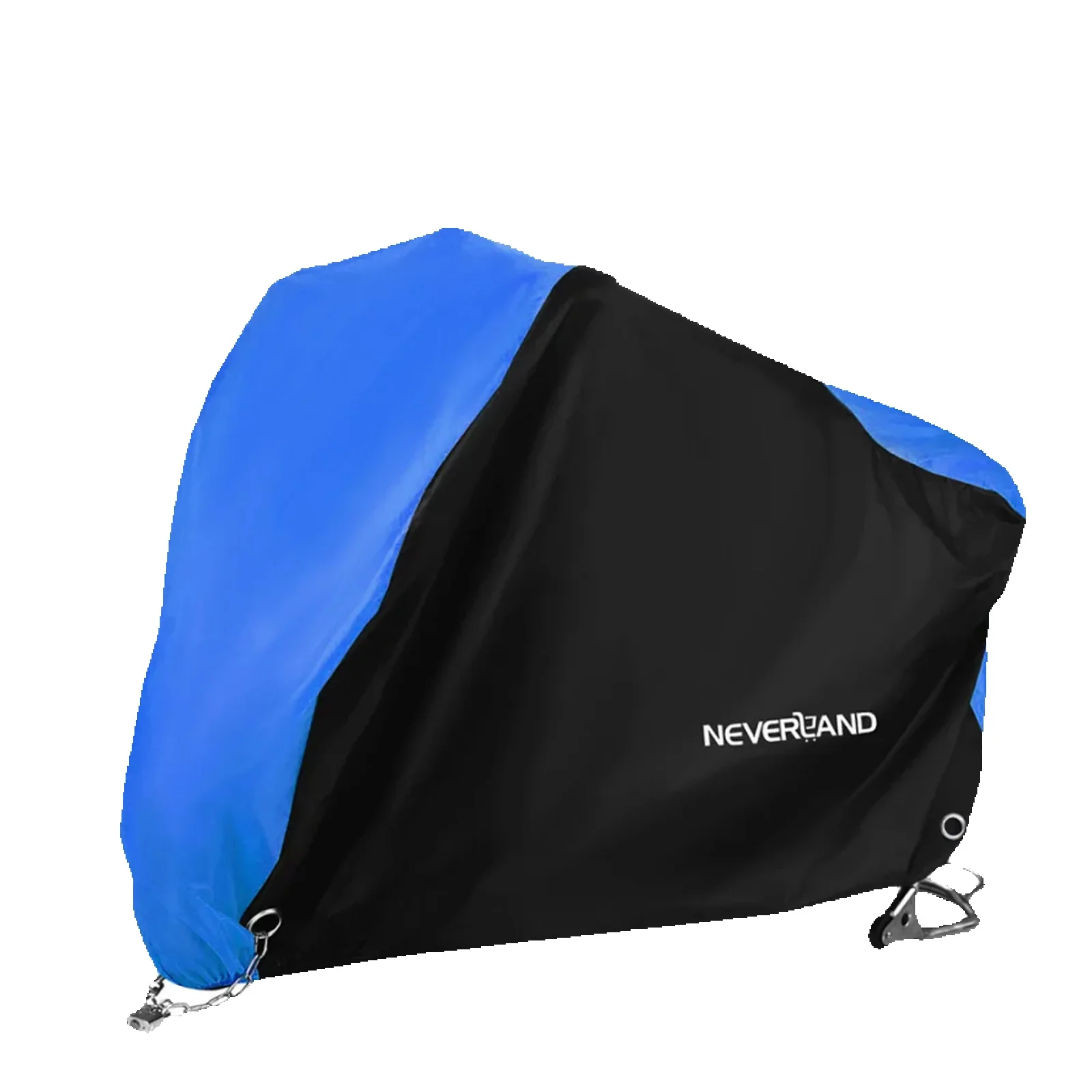 Pokrowiec na motocykl NEVERLAND, akcesoria motocyklowe, rozmiar XL pasuje do motocykli o wymiarach do 205*75*135, czarno-niebieski