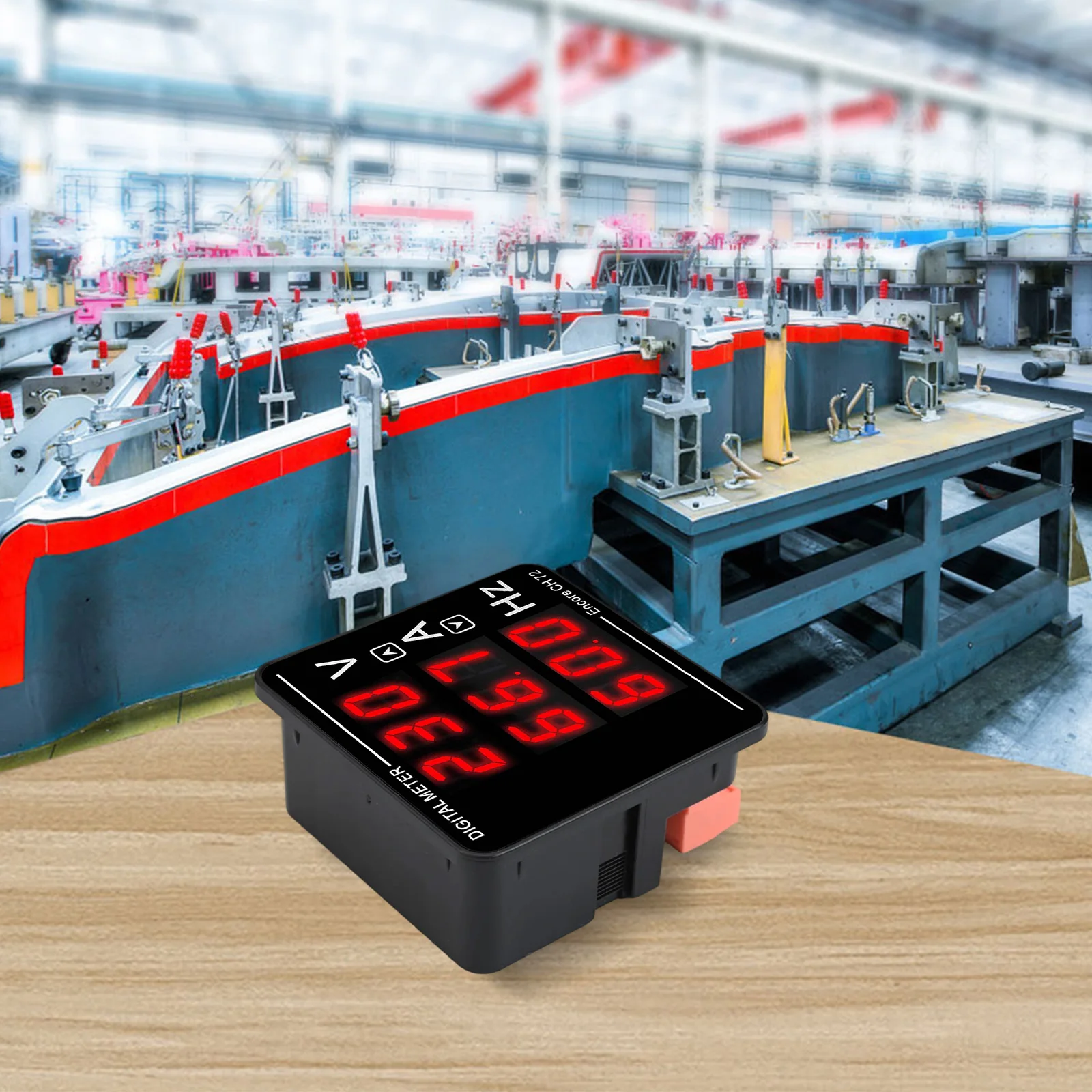 120A Ammeter Digital Voltmeter Size 72*72*32mm AC Current Frequency Measurement Ammeter Precise Current Converter