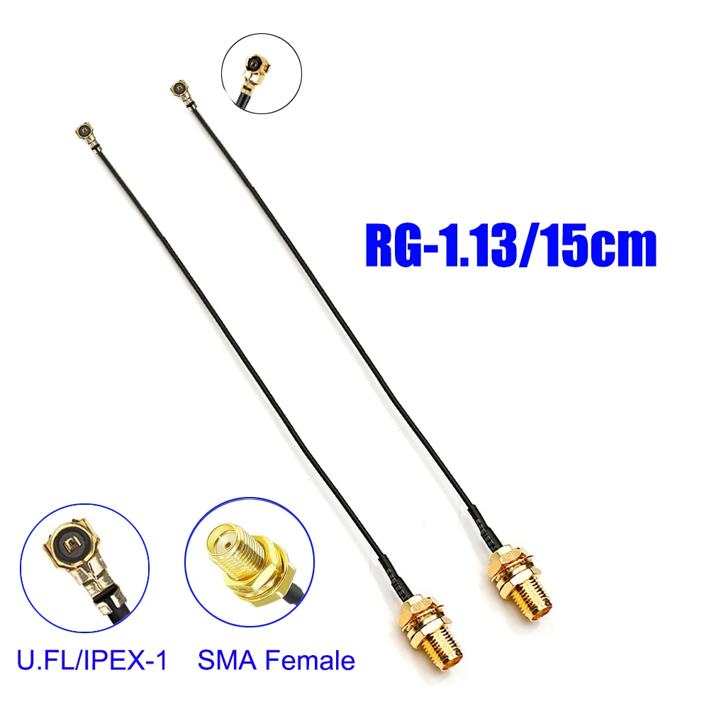 Antena macho SMA de doble banda, 2,4 GHz, 5GHz, 5,8 GHz, 8dBi, Cable Coaxial Pigtail de 15cm para tarjeta de red inalámbrica, adaptador WiFi para ordenador portátil