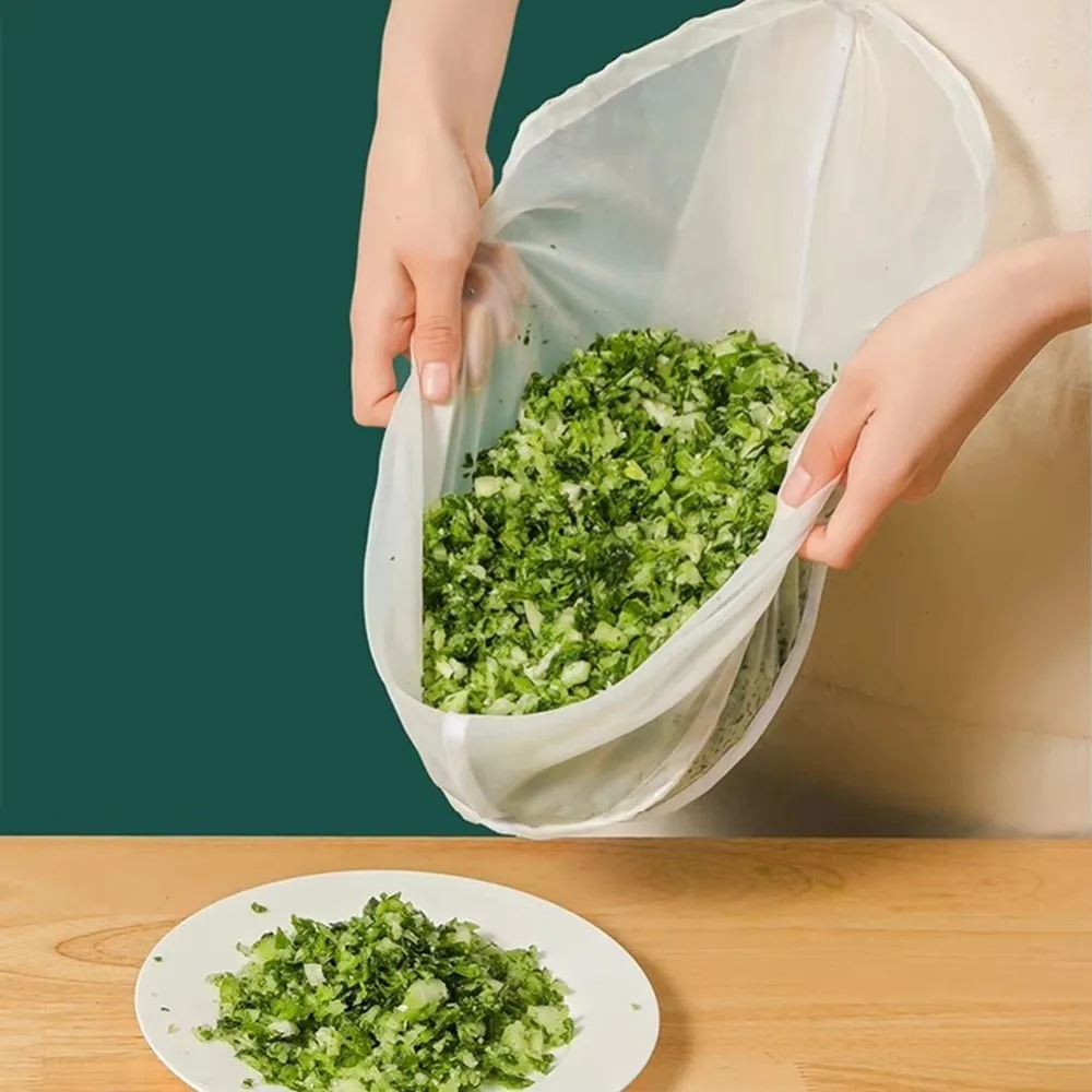 New Bowl Shape Cheese Cloth Bag with Closed Edges Reusable Soy Milk Bags Fine Mesh Food Dehydrat Strainer Cooking Tool