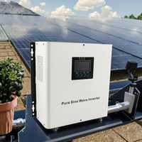 Suoer Low Frequency 12v Pure Sine Wave 1500VA 1000W 3000w 5000w With Built in Battery Charger Hybrid Power Inverter