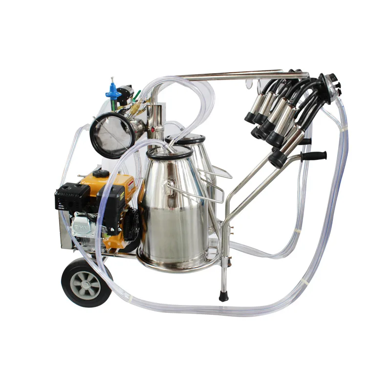 Farm Milking Machine High Power Large Capacity 25L Automatic Electric  New Mobile Vacuum Cow And Sheep Milking Machine