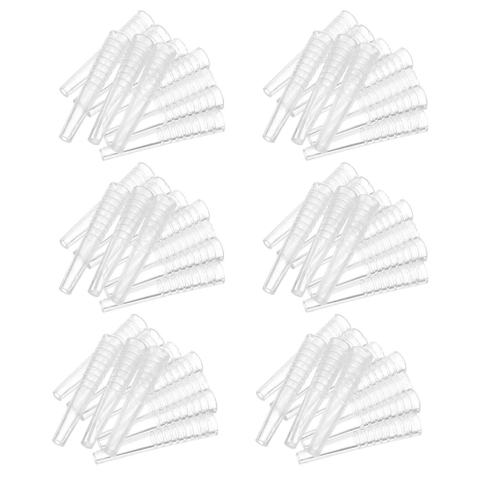 100Pcs Transparent Silicone Tweezer Point Protectors Universal Fit Reusable Eyelash Extension Tool Covers Salon Home