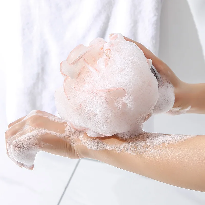 Bath Flower Lace Refined Bathroom Accessories Clean Skin Brush High Quality Bath Products Shower Ball Thick Bath Towel