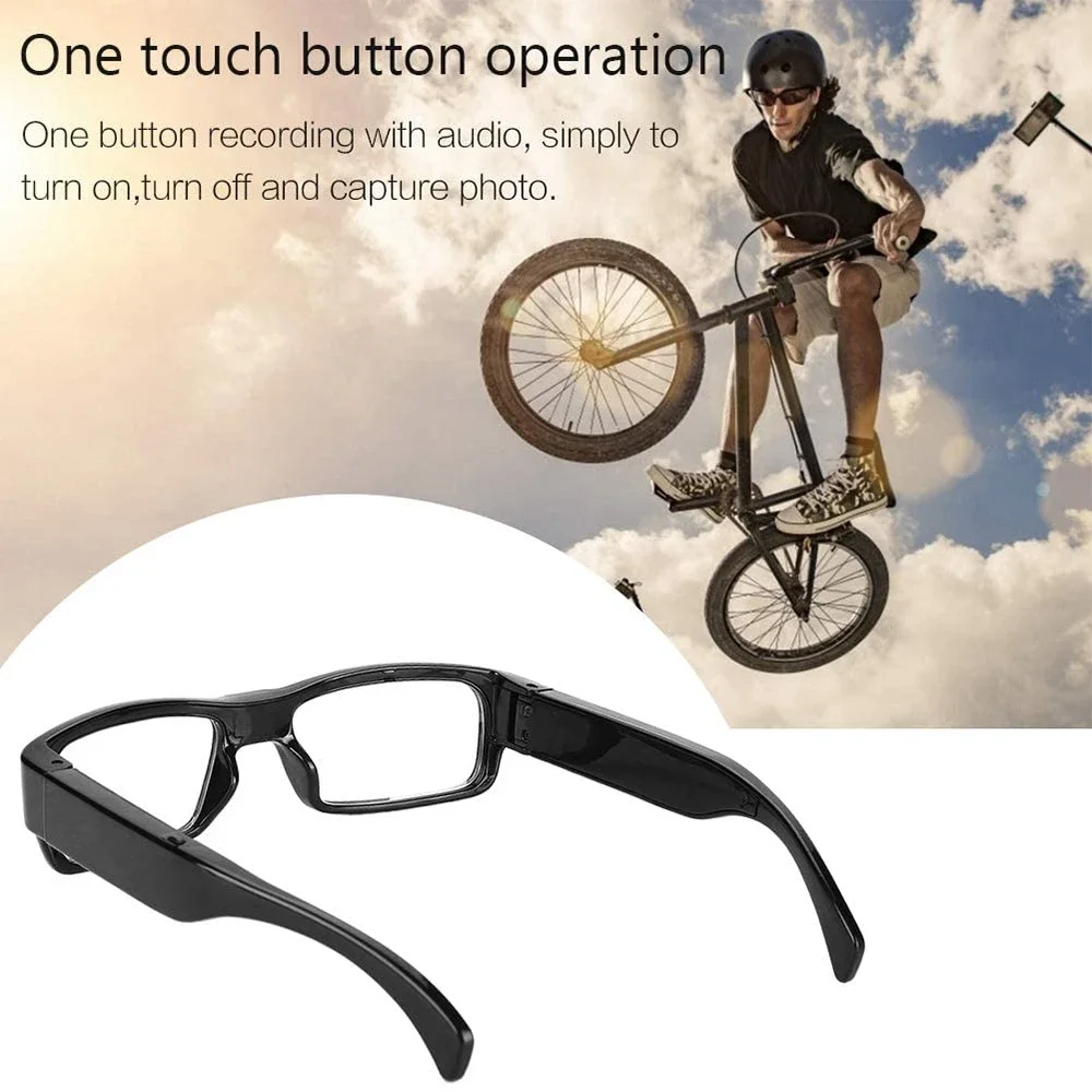 KEBIDUMEI 1080P HD Videoaufnahme-Brille Tragbare Sportbrille mit Kamera, unterstützt TF-Karte für Radfahren, Autofahren und Outdoor-Aktivitäten – Detail 3