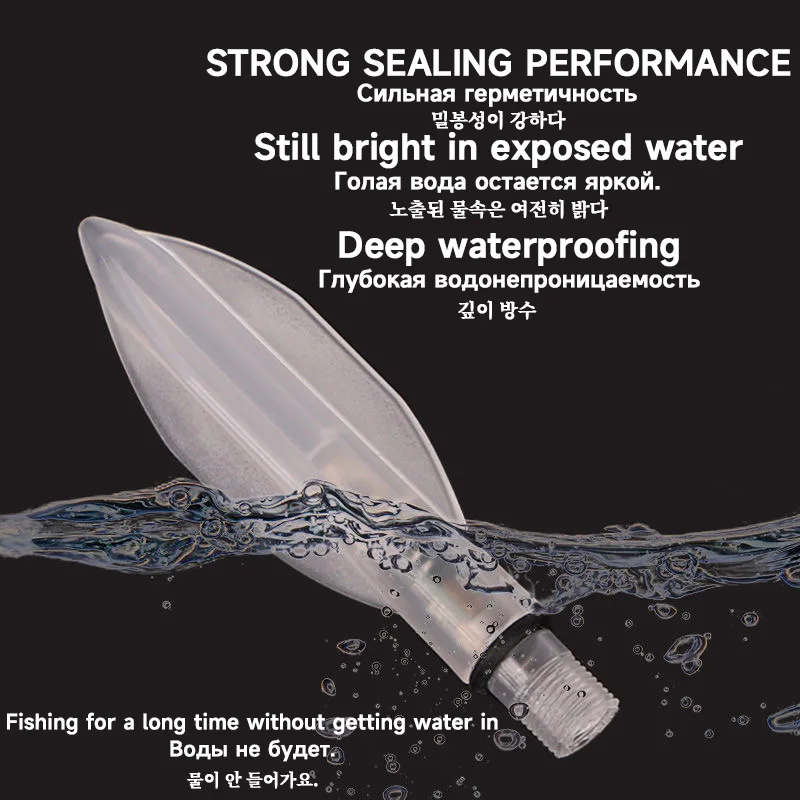 2025 New 1/2 Piece Electronic Fishing Rod Light LED Fishing Equipment CR425 Rechargeable Battery+USB Charging Night Fishing Gear