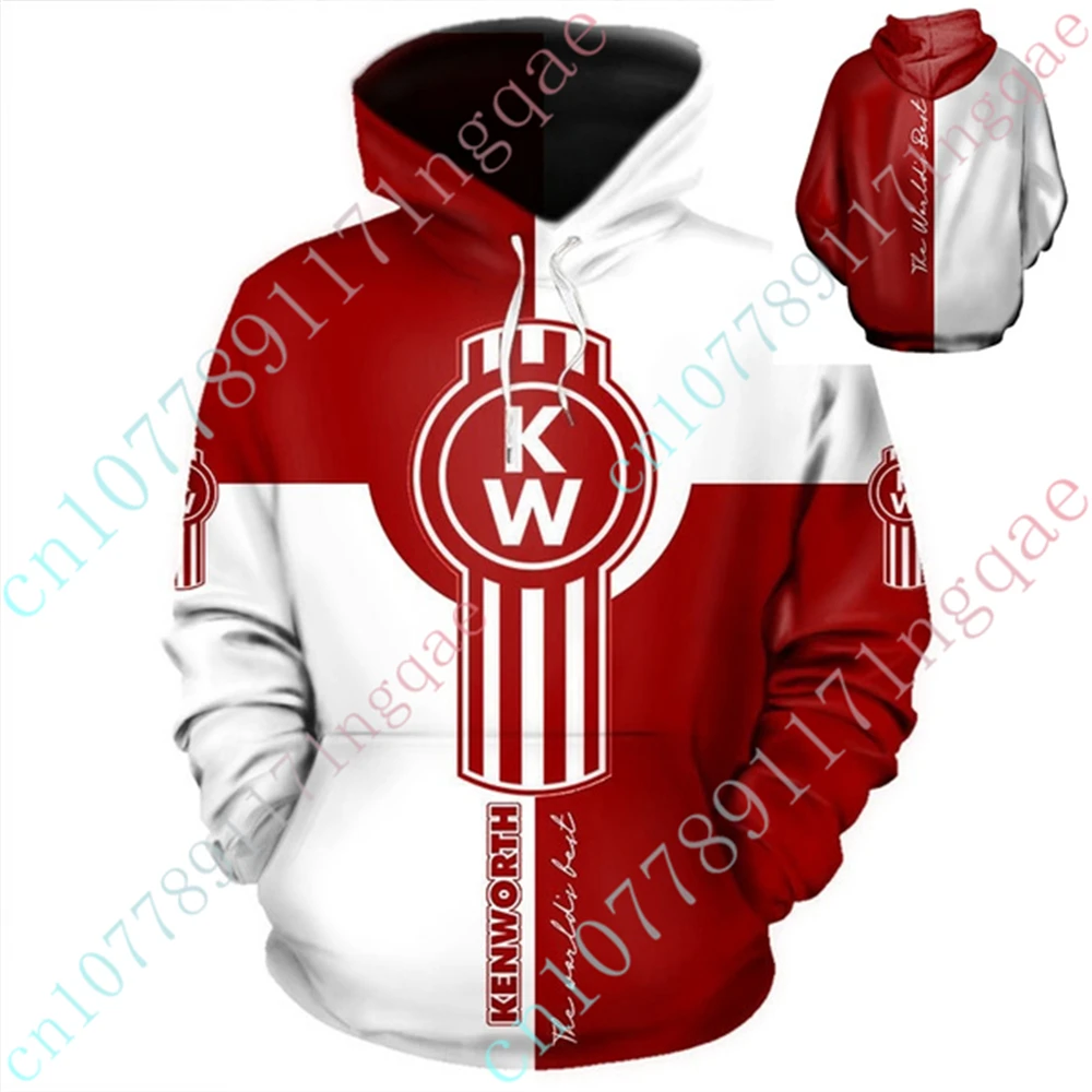 

Kenworth Oversize Zip Hoodies Casual Sweatshirt Unisex Clothing Harajuku Pullover Top Anime Hoodies For Men Women Custom Logo