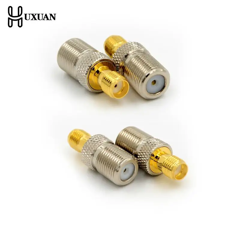 1/2pcs Straight RF Coax Adapter F To SMA Convertor F Female To SMA Female Connector F Type Female Jack To SMA Female Plug