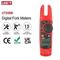 UNI-T UT256B Digital True RMS Fork Auto Multimeter 200A AC DC Current Clamp Meters NCV Tester Voltmeter Ohm Cap Auto Range More