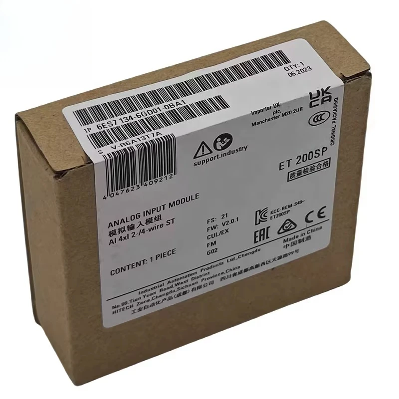 

New Original 6ES7134-6GD01-0BA1 Analog Input Module ET 200SP MicroLogix 1500 Series I/O System