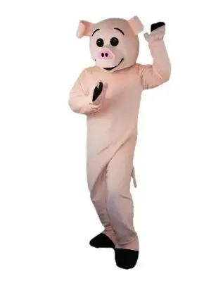 New Adult Halloween Christmas Professional Pig Mascotte Fancy Cartoon Mascot Costume Plush Fancy Dress Mascot Costume