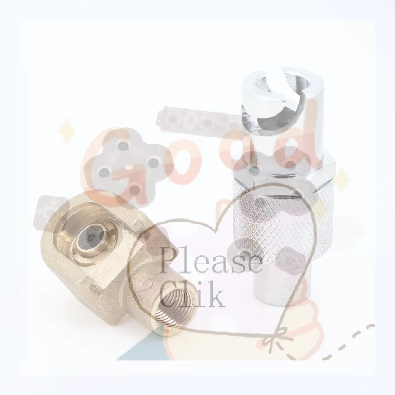 【HG】Slide On Hexagon Grease Nipple Coupler End Connector Butter Fittings 5A 220V Rotary Flat Mouth Connector Hand Rotary Tiller