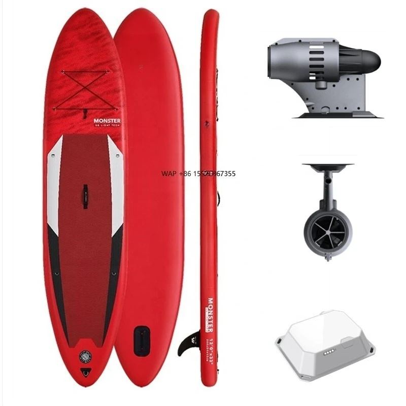 

Factory Sale Motor Powerful Electric Surfing Board Inflatable Paddle Board Carbon Fiber Stand up SUP Paddle Board