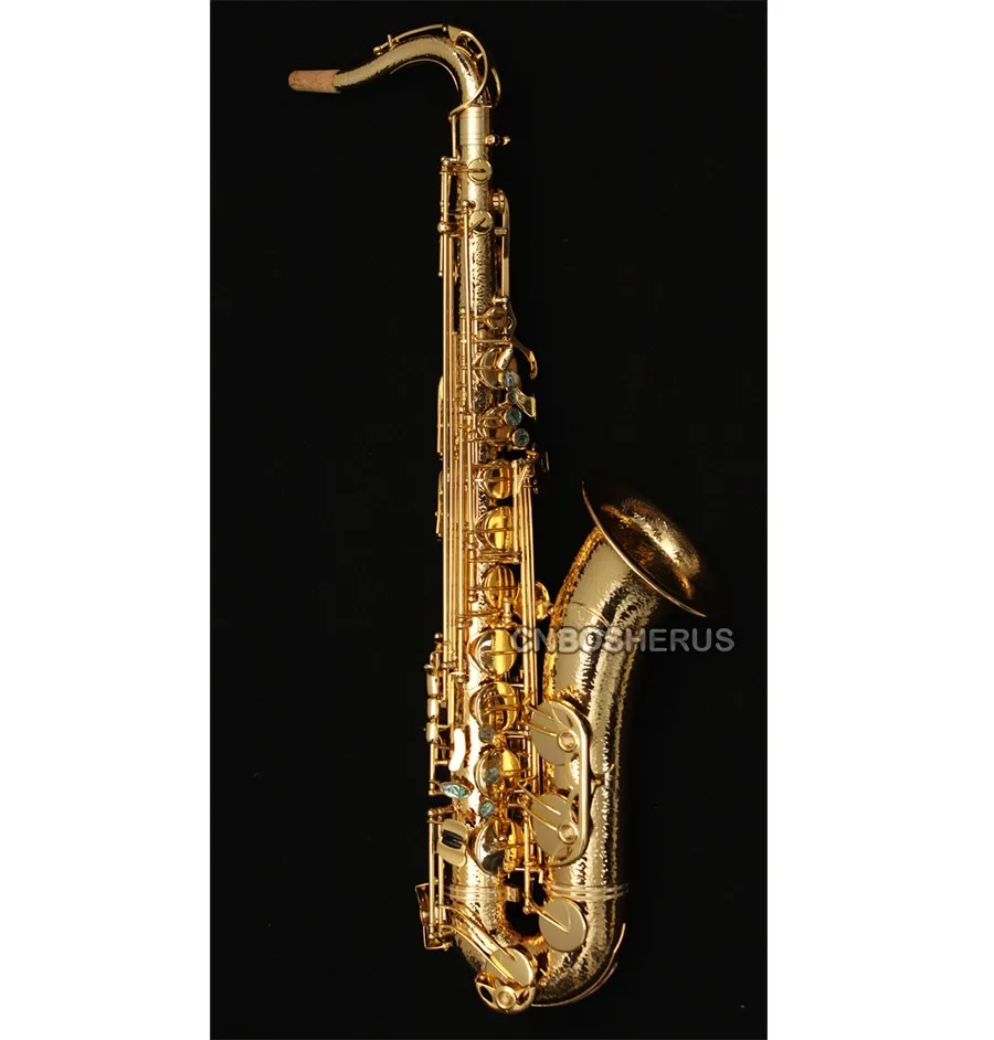 Fast Ship Customized Hand Hammered Tenor Saxophone Reversed Neck Bb saxofon With Case