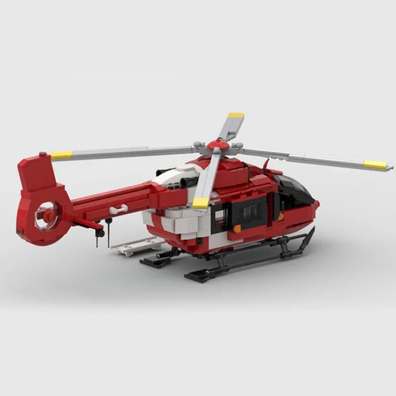 Moc Building Bricks Model Swiss Medical Aircraft Rega H145 Technology Modular Blocks Gifts Toys For Children DIY Sets Assembly