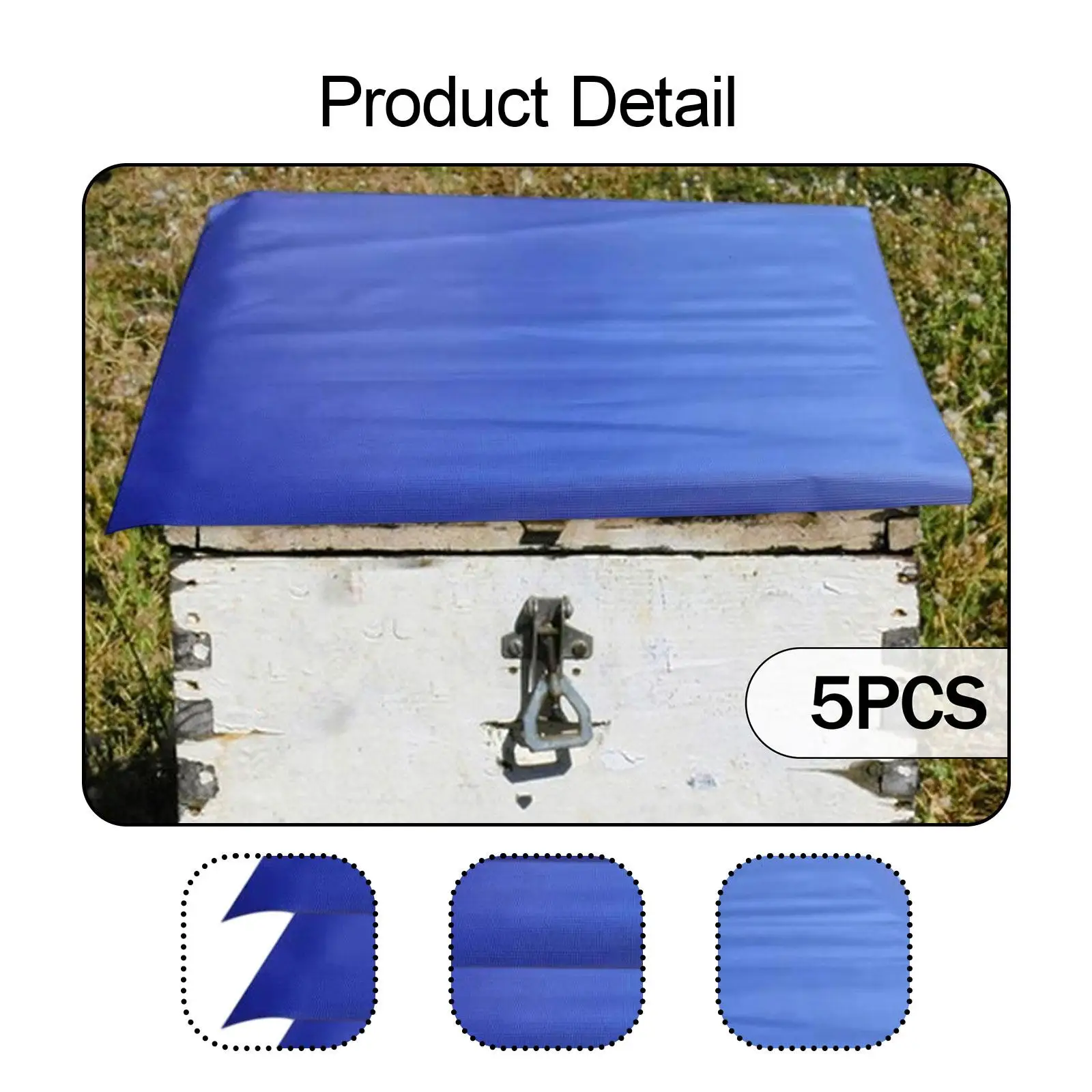 5 Pieces Beehive Lid Rainproof Cloth Protector 50x60 cm Tear Resistant Easy Installation Waterproof PVC Protective Film