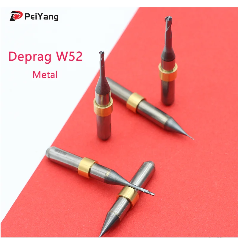 DEPRAG W52 Metal Milling Bur 6mm Shank Metal Milling Burs Compatible with  CADCAM for Titanium Co-Cr High-Quality Milling Tools