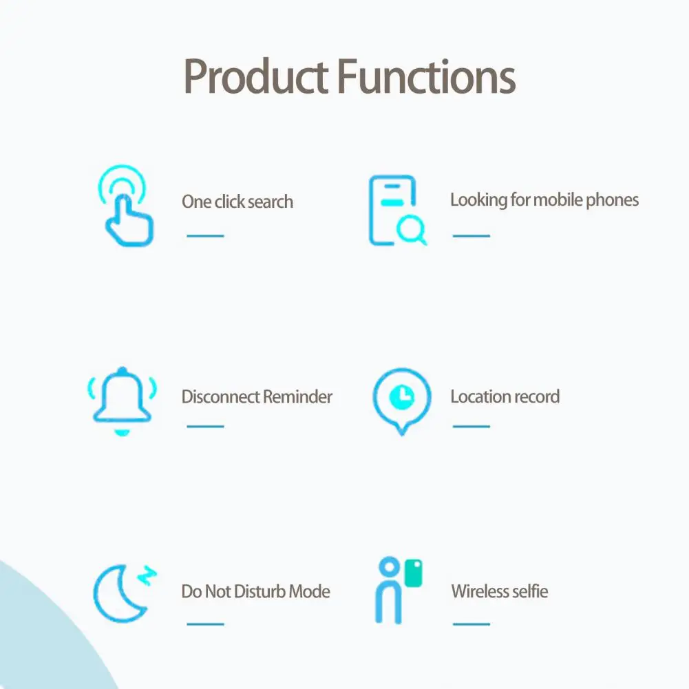 Een Klik Zoeken Ronde Telefoon Sleutels Portefeuilles Bagage Item Finder Tracker Voor Kantoor