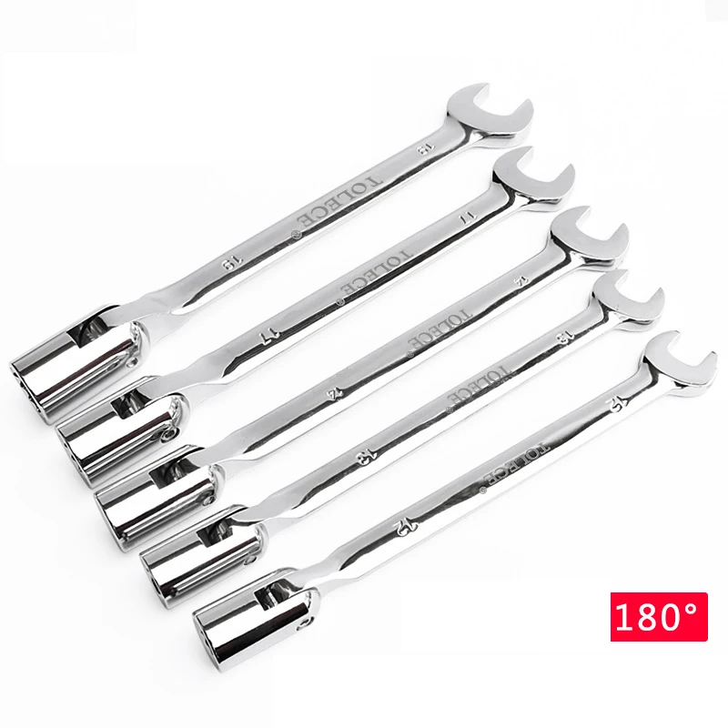 1pcs Activities 12 point PT metric Socket Wrench Set Flexible Open End Wrenches Auto Repair Tools Torque Wrench Spanner 8-22mm