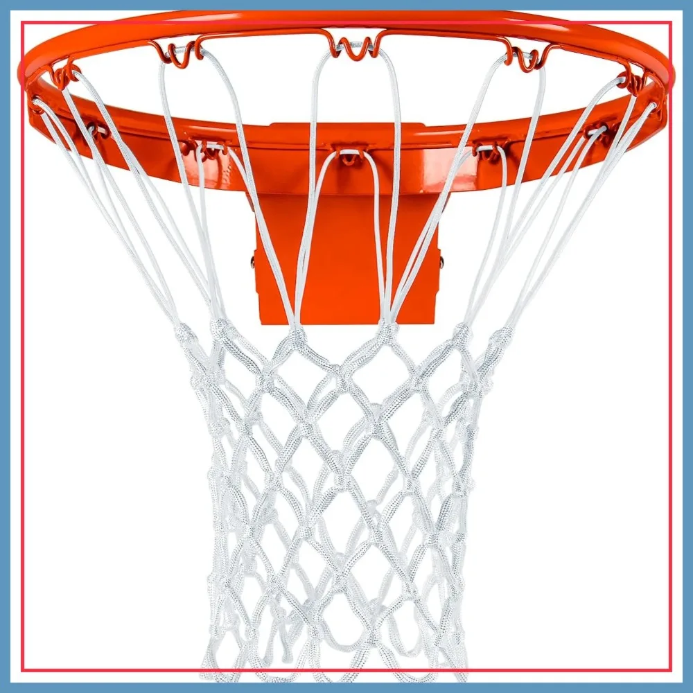 

Heavy Duty Basketball Net Replacement, Fits Standard 12-Loop Rims, Indoor Outdoor Use, White
